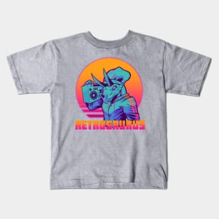 Retrosaurus - Tricera-Hop Kids T-Shirt